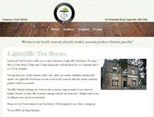 Tablet Screenshot of lightcliffetearooms.com